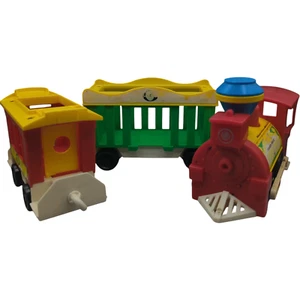 Trenino da circo vintage Fisher Price 1971 991 Little People 3 pezzi - Foto 1 di 9