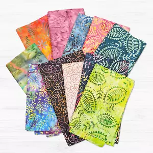 Pacchetti in tessuto batik 100% cotone stampe/colori assortiti taglie casuali 100 g/250 g - Foto 1 di 2