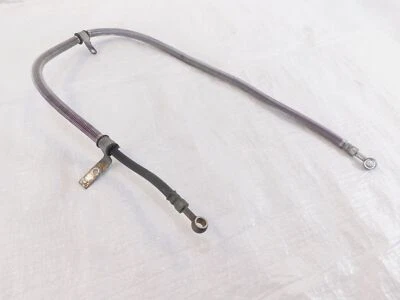 1996-2004 Suzuki Savage 650 LS650 Front Wheel Left Brake Caliper Hose Pipe Line - Image 1 of 4