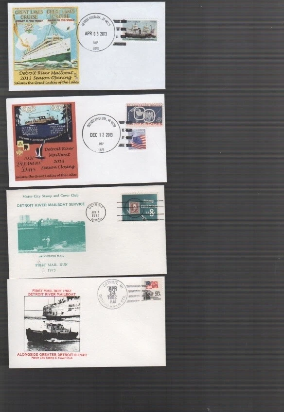 US EVENT CACHET COVER DETROIT RIVER MAIL BOAT SERVICE (goo2 - Image 1 of 1