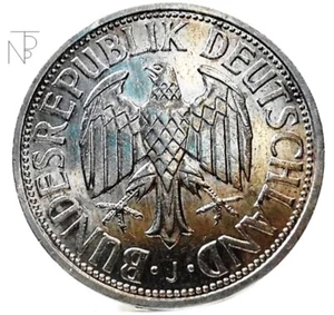 Germany-Germania (Federal Republic) 1 Mark 1957 J - Hamburg - Imagen 1 de 8