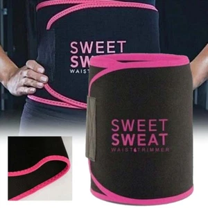 Pink Sweet Women Tummy Waist Cincher Sweat Belt Trainer Hot Body Shaper Slim - Picture 1 of 7
