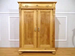 HANNIS ANTIQUE STORE / SCHÖNES JUGENDSTIL VERTIKO UM 1910 / WEICHHOLZ / 08 - Bild 1 von 13