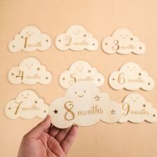 Cloud Shape Month Cards Photography Props Accessories Baby Milestone Card