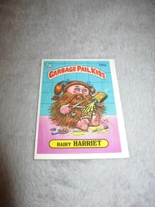 Garbage Pail Kids ~ HARRIET ~ Hairy Harriet ~ Name Sticker Topps 150a Card C - Picture 1 of 2