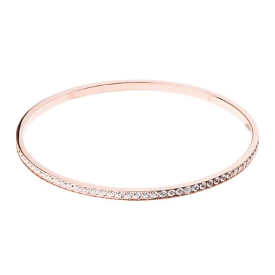 Ernstes Design Armreif Edelstahl rot vergoldet A1603WH  Armband mit Zirkonia - Bild 1 von 3