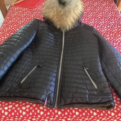 Blouson Cuir Fourrure OAKWOOD - Photo 1/4