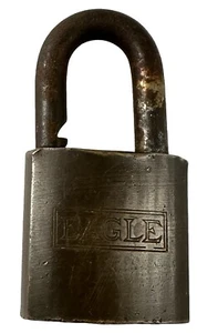 The Eagle Lock Company Padlock *NO Key* Vintage - Picture 1 of 17