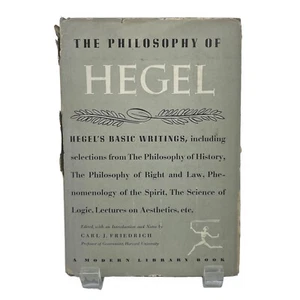 The Philosophy of Hegel Carl J Friedrich Modern Library 239 1st Ed ~ 1953 ~ HCDJ - Bild 1 von 11