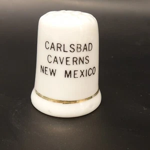 Baratija de colección de dedales coleccionables recuerdo cavernas de Carlsbad Nuevo México HKJ#U - Imagen 1 de 11