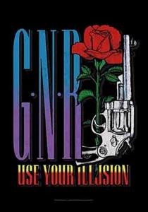 Guns N' Roses Use Your Illusion Póster / Bandera De Tela Grande 1100Mm X 750Mm - Bild 1 von 1