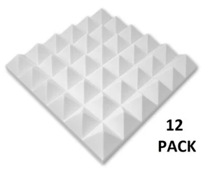 2""x12""x12"" Akustikpyramide Schaum Schallabsorption Studio Behandlung (12er-Pack) - Bild 1 von 3