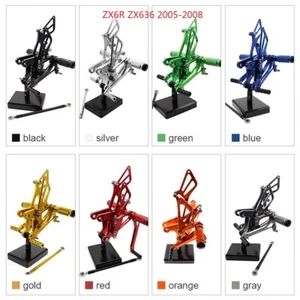 For Ninja 650R(ER-6f)/ER6n ZX6R ZX7R ZX10R Rearset Footpeg Shift Brake Adjust - Picture 1 of 41