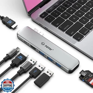 MacBook USB C Hub Multiport Adapter, 8 in 2 MacBook Dockingstation mit Dual - Bild 1 von 5