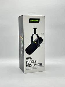 Shure MV7+ Hybrid USB/XLR Dynamic Podcast Microphone - Black - Picture 1 of 7