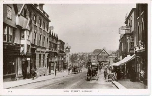 ECHTFOTO-POSTKARTE DER HIGH STREET, LEDBURY, (BEI HEREFORD), HEREFORDSHIRE - Bild 1 von 2