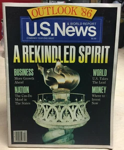 Vtg US NEWS & World Report Magazine Dec 30, 1985-Jan 6, 1986 A Rekindled Spirit - Imagen 1 de 12