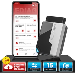 Lifetime Free EDIAG ELITE Car Diagnostic Tool Bidirectional OBD2 Scanner CAN FD - Picture 1 of 16