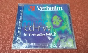 RARE VERBATIM CD-RW 80* AUDIO 80 min Blank Digital Audio For Re-Recording Music - Photo 1/3
