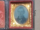 SIXTHTEENTH-PLATE TINTYPE, UNION SOLDIER , LIKELY MICHIGAN 10TH INFANTRY