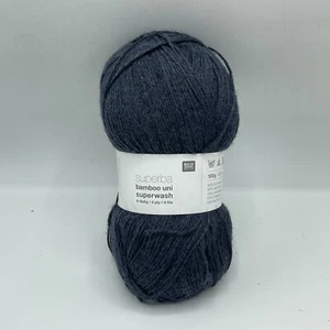 Calcetines Rico Design Superba Bambo Uni Supewash 4 capas gris oscuro 383113 madeja 100 g - Imagen 1 de 6