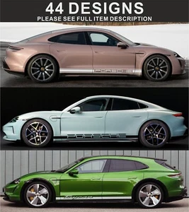 calcomanía adhesiva porsche taycan rayas laterales gráficos - Imagen 1 de 1