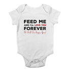 Funny Feed Me Baby Grow Vest I&#39;ll Love you Forever Bodysuit Boys Girls Gift