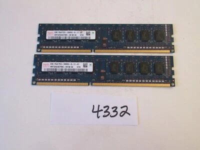 Hynix HMT325U6CFR8C-H9 2x2Gb=4Gb PC3-10600 1333Mhz DDR3 Desktop Memory RAM (4332 - Image 1 of 2