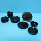 Dollhouse Miniature Dish and Bowl Set / Dinnerware Set in Black D2763