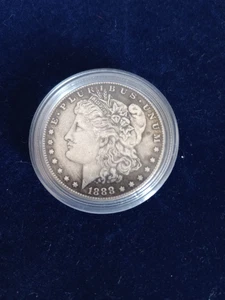 1888 USA Liberty Morgan Dollar Good COPY. Encapsulated - Picture 1 of 2