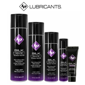 ID Silk Natural Feel Hybrid Lubricant Water And Silicone Based Long Lasting Lube - Picture 1 of 5