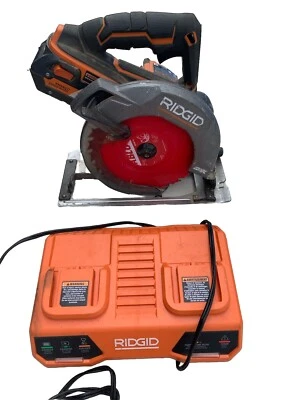 Ridgid R8653 18-Volt Cordless Brushless 7-1/4 Inch Circular Saw - Tool Set Batte - Image 1 of 2