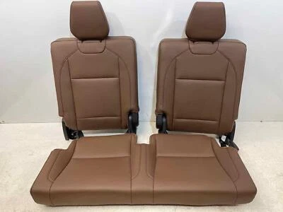 Подходит для заднего сиденья 14–20 ACURA MDX 3-й ряд верхнее и нижнее отделка коричневая кожа = ES от оригинального производителя - Изображение 1 из 4