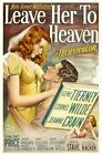 Leave Her To Heaven (1945) Gene Tierney Vintage Movie Poster Reprint  18X12 In