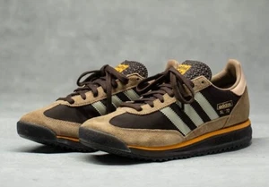 NEW Adidas Originals SL 72 RS Brown Yellow Tan IG4645 Athletic Fashion Sneakers - Picture 1 of 13