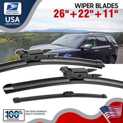 OEM 26''/22''/11'' Replacement Windshield Wiper Blades For Ford