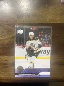 Joona Koppanen 2023-24 Upper Deck Young Guns SP ROOKIE Card #203; Bruins