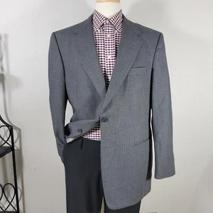 Hart Schaffner Marx Men's Sport Coat Blazer Two Button Grayish Blue Size 44R - Picture 1 of 15