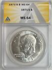 1971 S Eisenhower Dollar ANACS MS64 Silver Coin $1