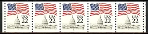 Flag Over Capitol PNC5 Plate 8 Scott 2115A Narrow Tag MNH - Picture 1 of 2