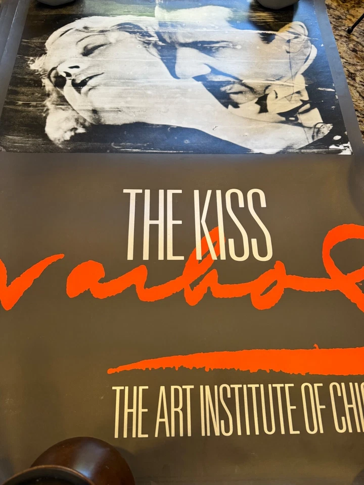 Andy Warhol Estate Vintage 1989 1st Edition Poster Dracula "The Kiss" - Image 1 of 4