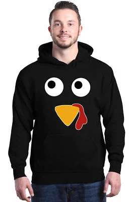 Turkey Face Hoodies Funny Family Gobble Matching Thanksgiving Sweatshirts - Image 1 of 3