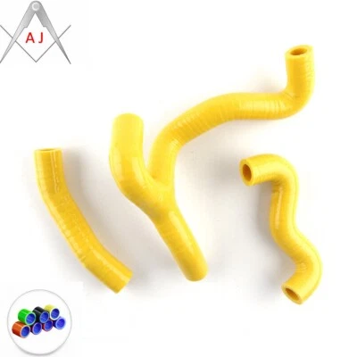 Manguera de refrigerante de radiador de silicona amarilla para KTM 50 SX / SX Mini / SXS 2012-2017 Foto 1 de 4