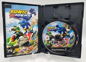 Sonic Riders - (PS2, 2006) *CIB w/ Bonus Sonic X DVD* NM* Black Label* Tested! - Picture 1 of 24