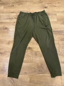 Pantalones deportivos Nike Dri Fit verde oliva para hombre bolsillos grandes informales fútbol gimnasio - Imagen 1 de 12