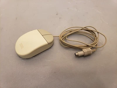 Vintage Retro IBM Mouse Mechanical Ball 96F9258 96F9275 Wired PS/2 *Tested - Image 1 of 4