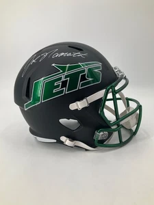 JOE NAMATH NEW YORK JETS SIGNED FULL SIZE REPLICA HELMET JSA WITNESS COA - Picture 1 of 4