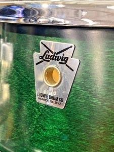 Ludwig Birch Snare Drum Green LRP514EC 14"x5" - Picture 1 of 4