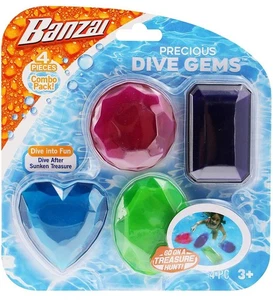 Banzai Precious Dive Gems - 4 Stück Neu - Bild 1 von 2