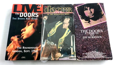 The Doors 3 VHS Lot Doors are Open Live Hollywood Bowl Tribute to Jim Morrison - Image 1 of 4